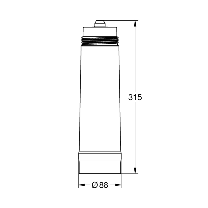 GROHE 40430001 - Filtr GROHE BLUE 12,4” x 4,55” bílá
