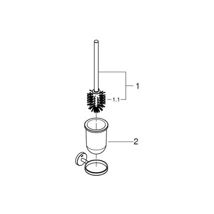 GROHE 40463001 - Souprava na čištění toalety BAUCOSMOPOLITAN lesklý chrom