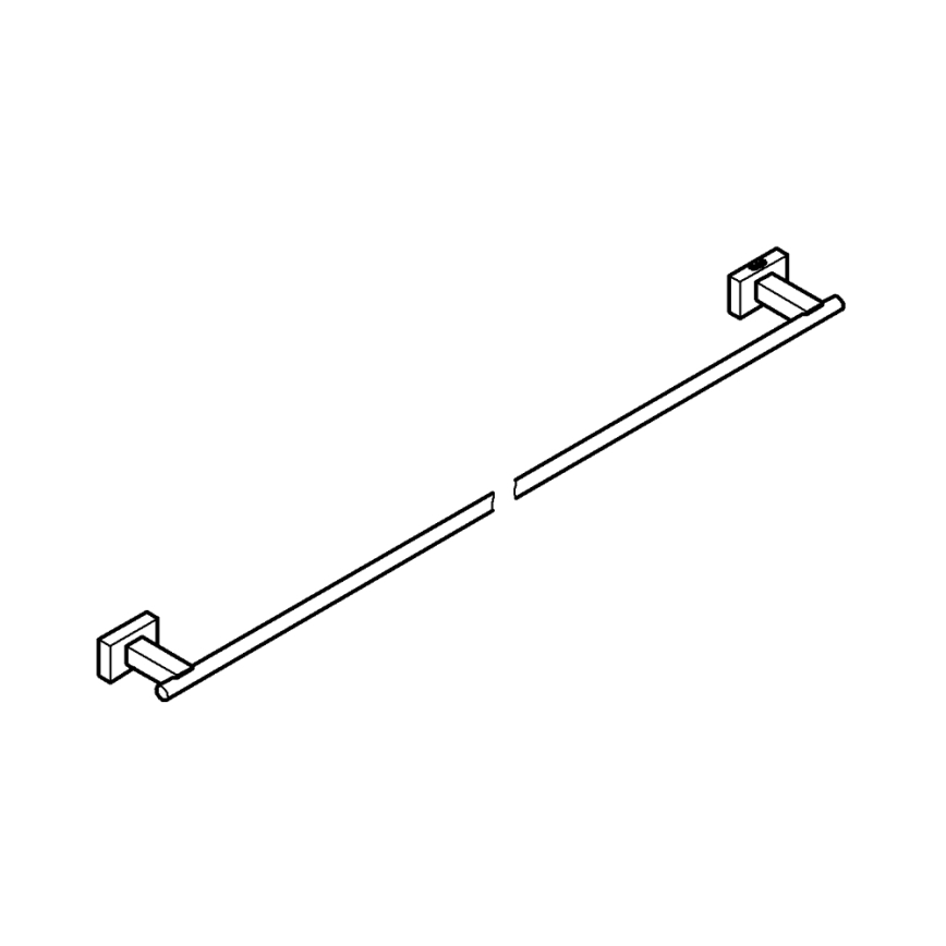 GROHE 40509001 - Držák na osušky ESSENTIALS CUBE 600 mm lesklý chrom