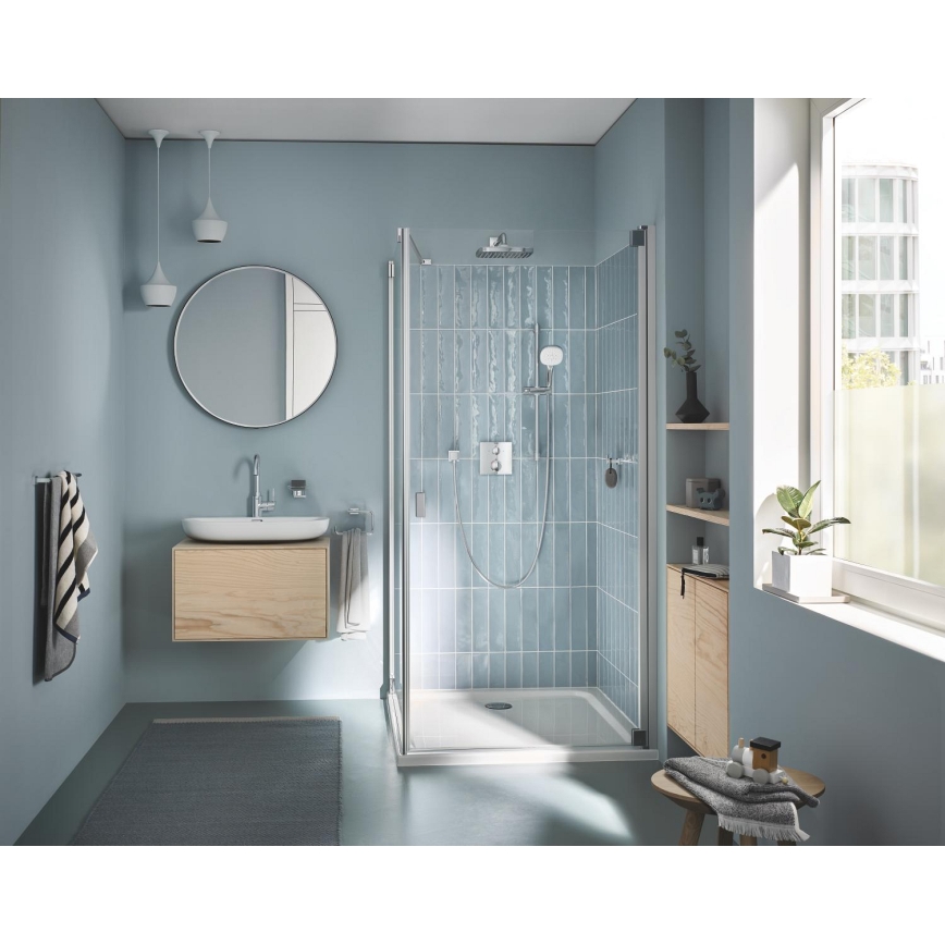 GROHE 40510001 - Držák na ručníky ESSENTIALS CUBE 188 mm lesklý chrom