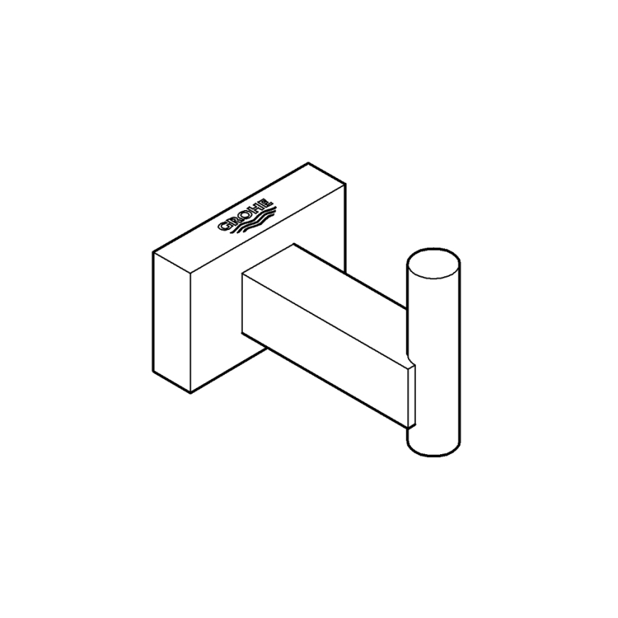 GROHE 40511001 - Háček na koupací plášť ESSENTIALS CUBE lesklý chrom
