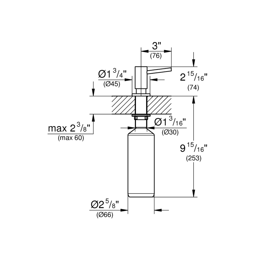 GROHE 40535DC0 - Dávkovač mýdla COSMOPOLITAN 500 ml nerez