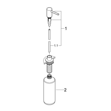 GROHE 40536000 - Dávkovač mýdla CONTEMPORARY 400 ml lesklý chrom