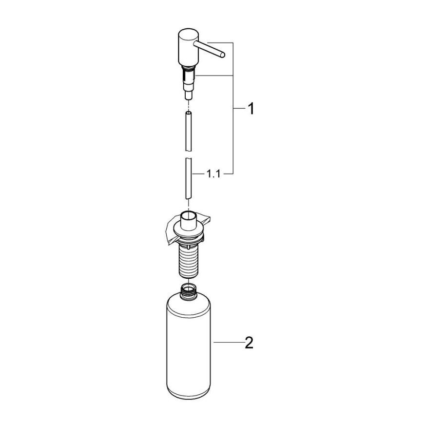 GROHE 40536000 - Dávkovač mýdla CONTEMPORARY 400 ml lesklý chrom