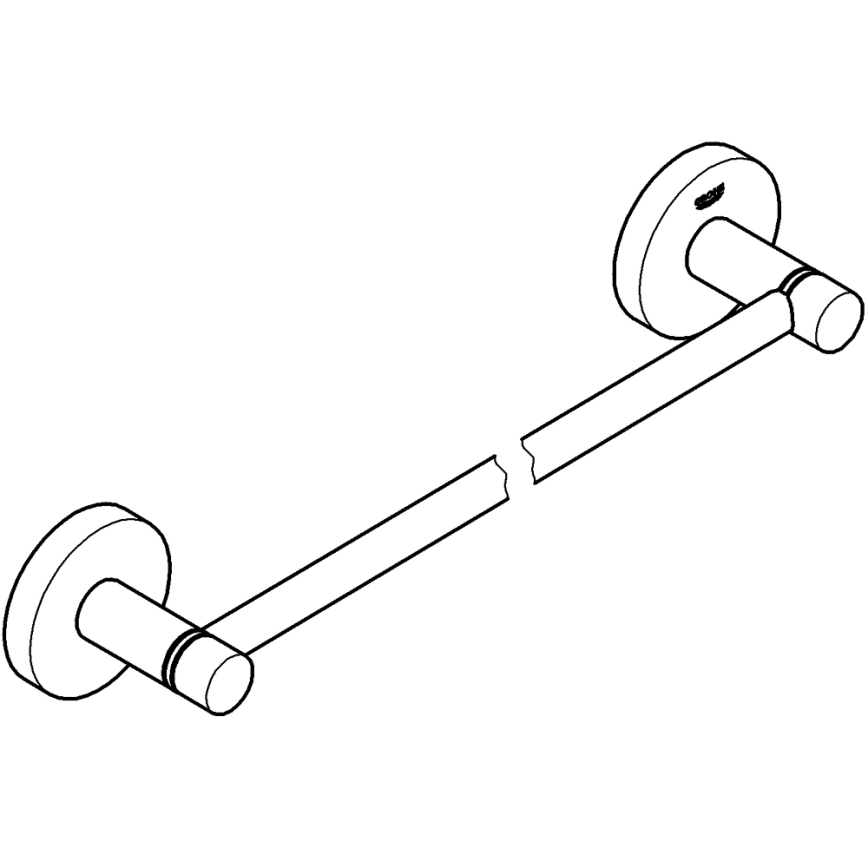 GROHE 40688001 - Držák na osušky ESSENTIALS 504 mm lesklý chrom