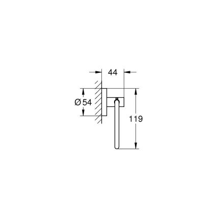 GROHE 40689001 - Držák toaletního papíru ESSENTIALS lesklý chrom