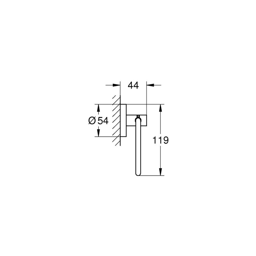 GROHE 40689001 - Držák toaletního papíru ESSENTIALS lesklý chrom