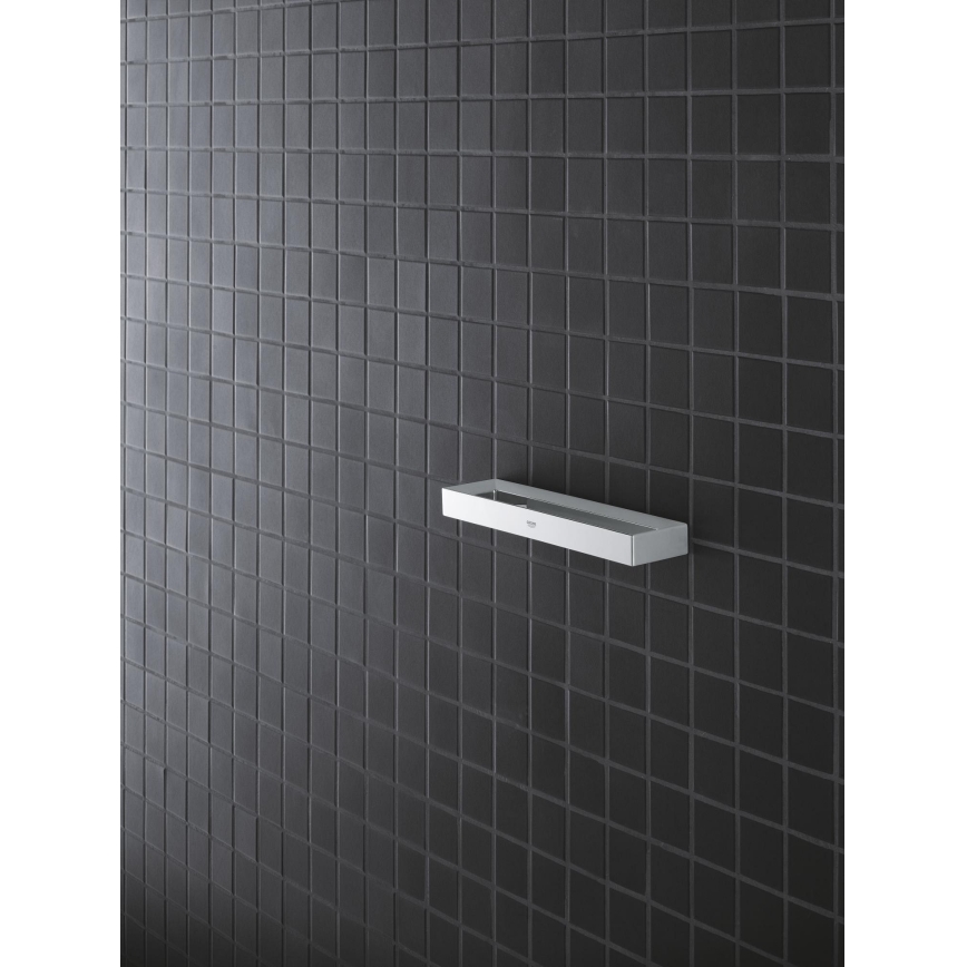 GROHE 40766000 - Držák na ručníky SELECTION CUBE 25 × 6 × 1,5 cm lesklý chrom