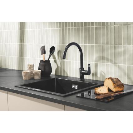 GROHE 40786K00 - Skleněné prkénko 450 × 240 × 19 mm černá