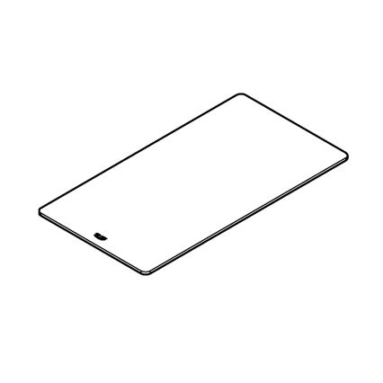 GROHE 40786L00 - Skleněné prkénko 450 × 240 × 19 mm bílá
