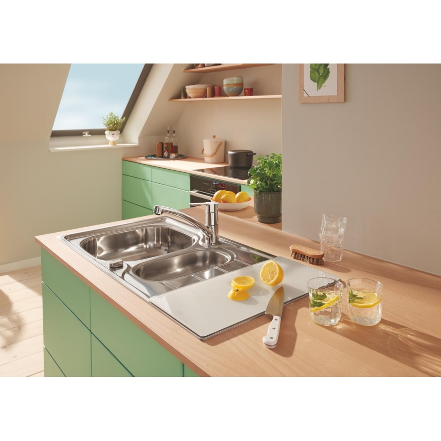 GROHE 40786L00 - Skleněné prkénko 450 × 240 × 19 mm bílá