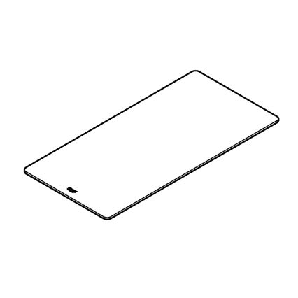 GROHE 40787L00 - Skleněné prkénko 490 × 240 × 19 mm čirá