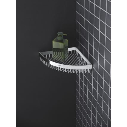 GROHE 40809000 - Drátěný mýdelník SELECTION CUBE 20 × 20 cm lesklý chrom
