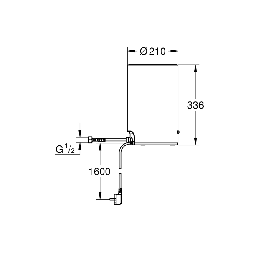 GROHE 40830001 - Zásobník RED 3 litry lesklý chrom