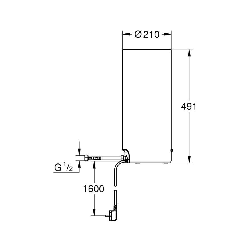 GROHE 40831001 - Zásobník RED 7 l nerez
