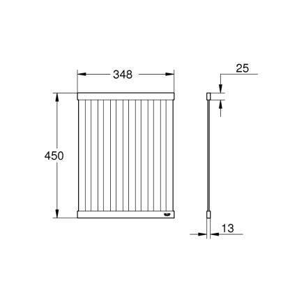 GROHE 40856SD0 - Odkapávač 450 × 348 mm kartáč nerez