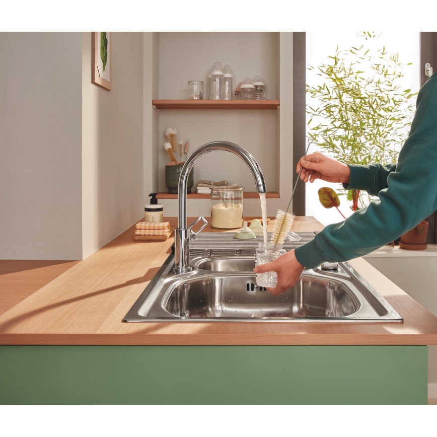 GROHE 40856SD0 - Odkapávač 450 × 348 mm kartáč nerez