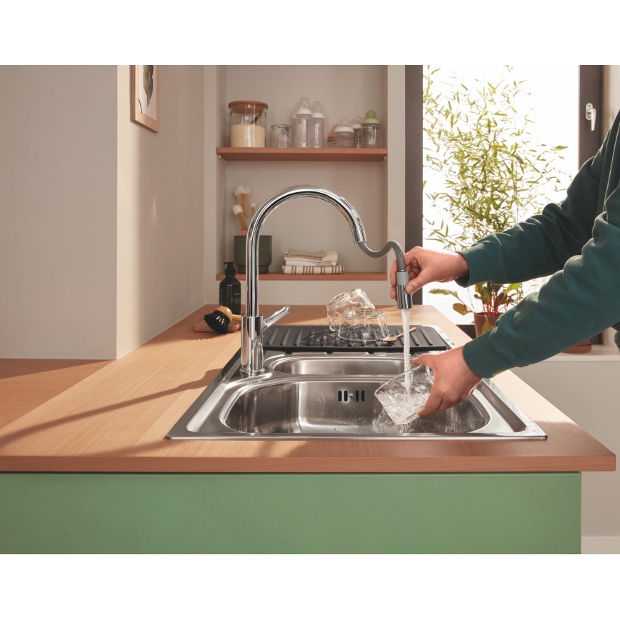 GROHE 40871K00 - Odkapávací deska 450 x 400 mm keramika/černá