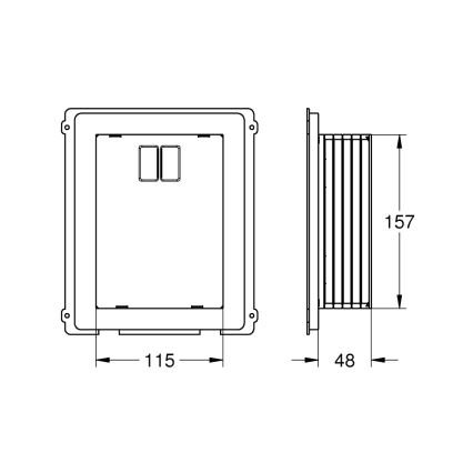 GROHE 40949000 - Revizní šachta RAPID