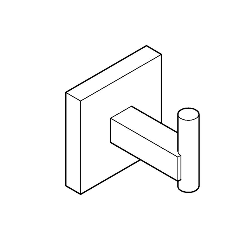 GROHE 40961000 - Háček na koupací plášť START CUBE lesklý chrom