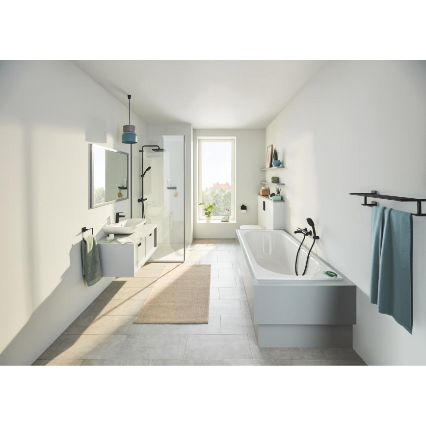 GROHE 409752430 - Držák ručníků START CUBE 18,8 x 13,8 cm černá