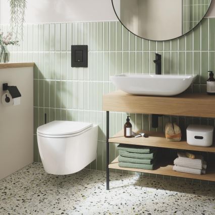 GROHE 409762430 - Držák ručníků START CUBE 438 mm černá