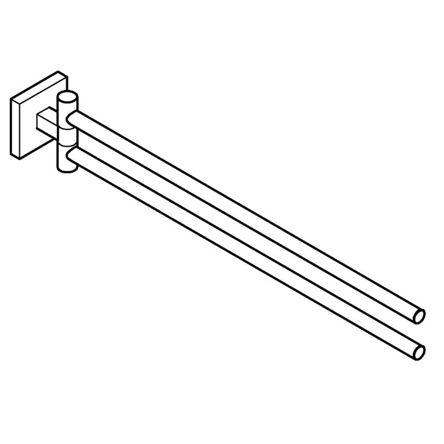 GROHE 40976DC0 - Držák na ručníky START CUBE 438 mm nerez