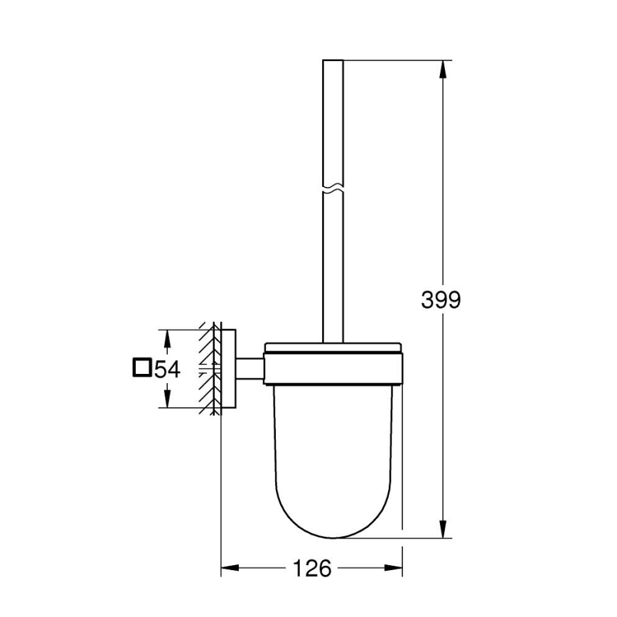 GROHE 409772430 - Souprava na čištění toalety START CUBE černá