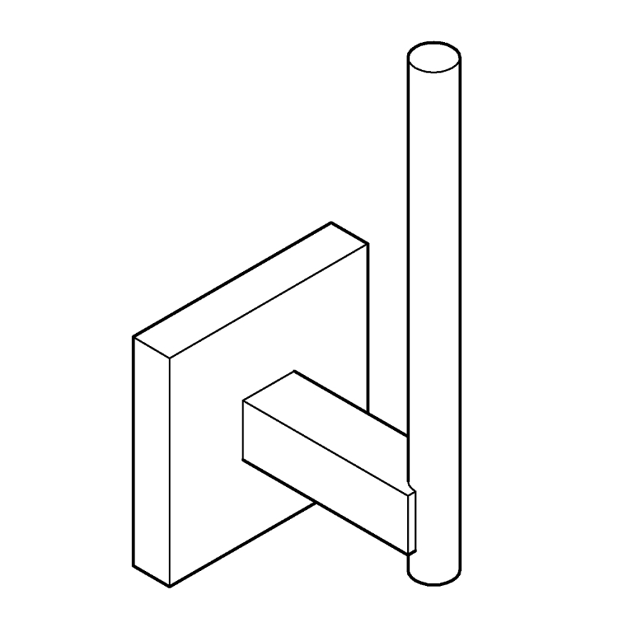 GROHE 40979DC0 - Držák rezervního toaletního papíru START CUBE lesklý chrom