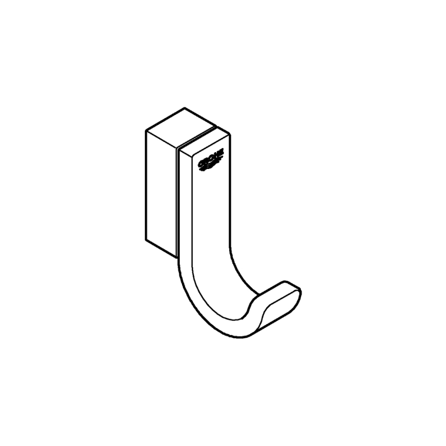 GROHE 41039DL0 - Háček na koupací plášť SELECTION 5,2 x 1,5 x 4,4 cm měděná