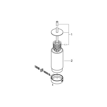 GROHE 41076000 - Souprava na čištění toalety SELECTION lesklý chrom