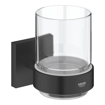 GROHE 410972430 - Sklenička s držákem START CUBE černá