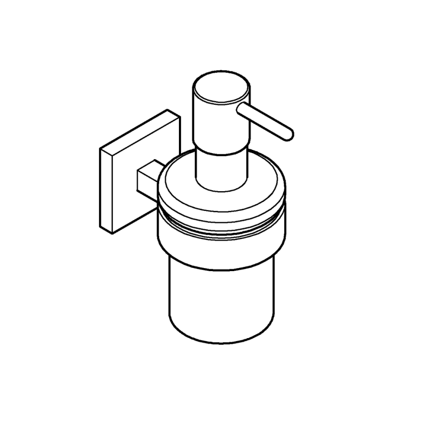 GROHE 410982430 - Dávkovač tekutého mýdla START CUBE 158 × 126 × 72 mm černá
