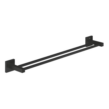 GROHE 411042430 - Dvouramenný držák na ručníky START CUBE 654 mm černá