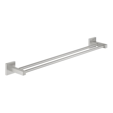 GROHE 41104DC0 - Dvojitý držák na ručníky QUICKFIX START CUBE 654 mm nerez