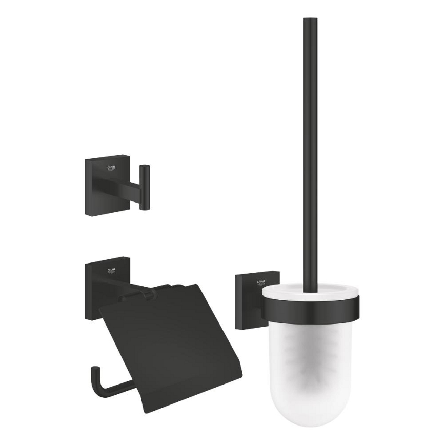 GROHE 411232430 - Sada doplňků pro toaletu 3 v 1 ESSENTIALS lesklý chrom