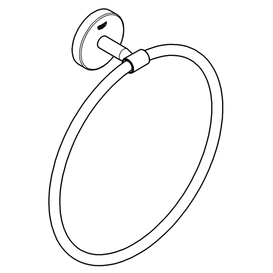 GROHE 41167000 - Držák na ručníky START COSMOPOLITAN průměr 200 mm lesklý chrom