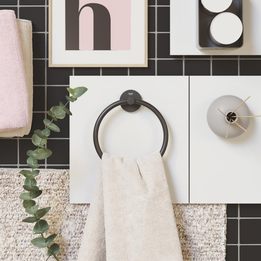 GROHE 411742430 - Držák na ručníky START 180 mm černá