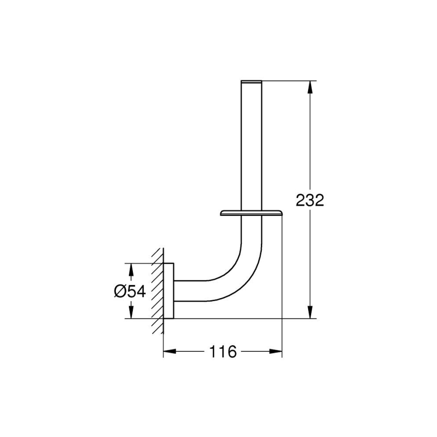GROHE 41186DC0 - Držák rezervního toaletního papíru 116 x 232 mm nerez