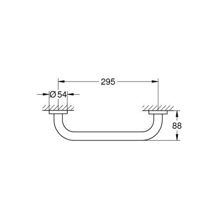 GROHE 41189000 - Madlo START 349 lesklý chrom