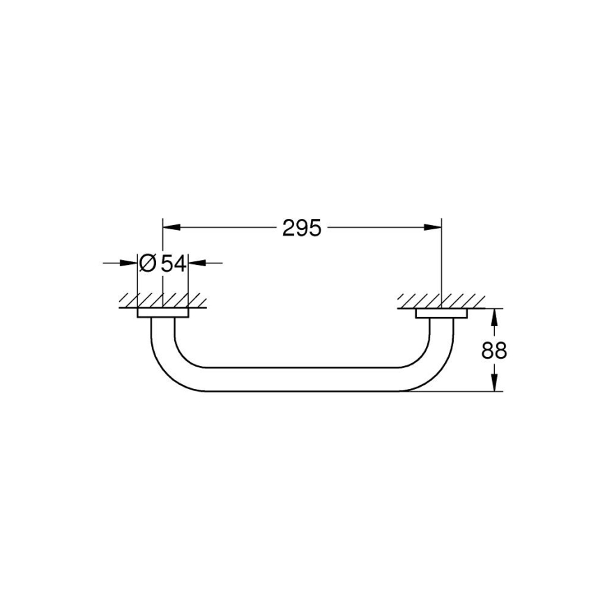 GROHE 41189000 - Madlo START 349 lesklý chrom