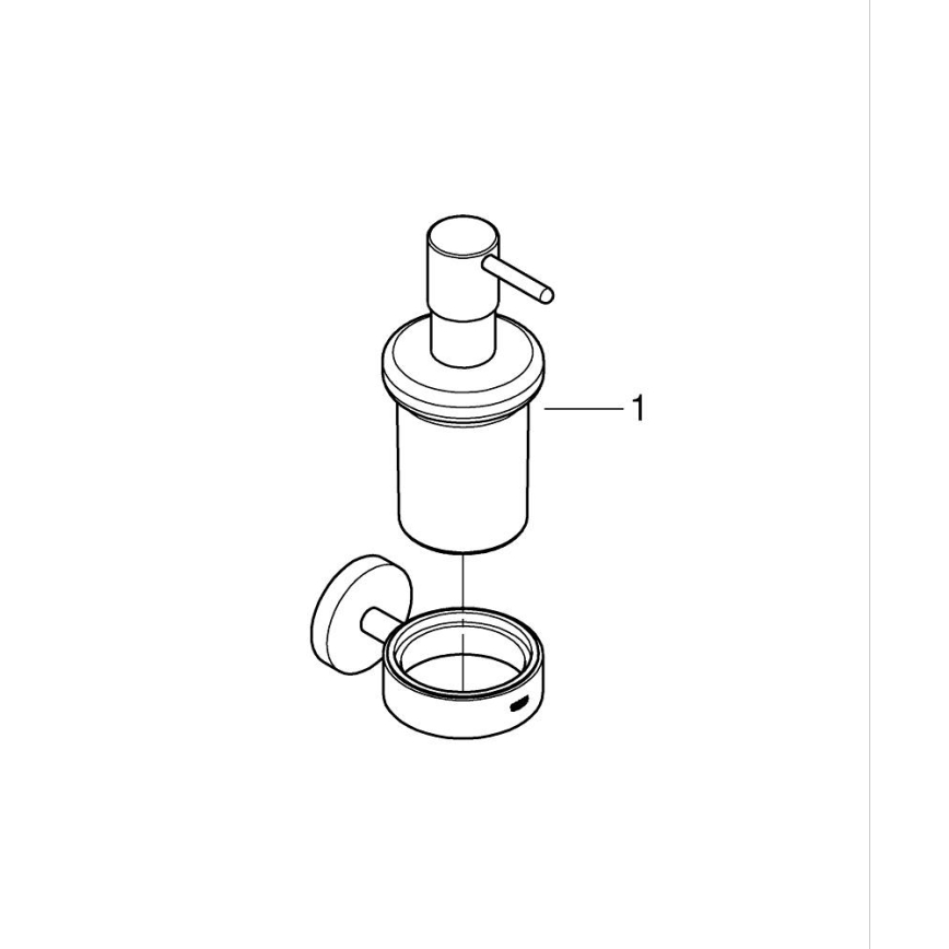 GROHE 411952430 - Dávkovač tekutého mýdla START 160 ml lesklý chrom