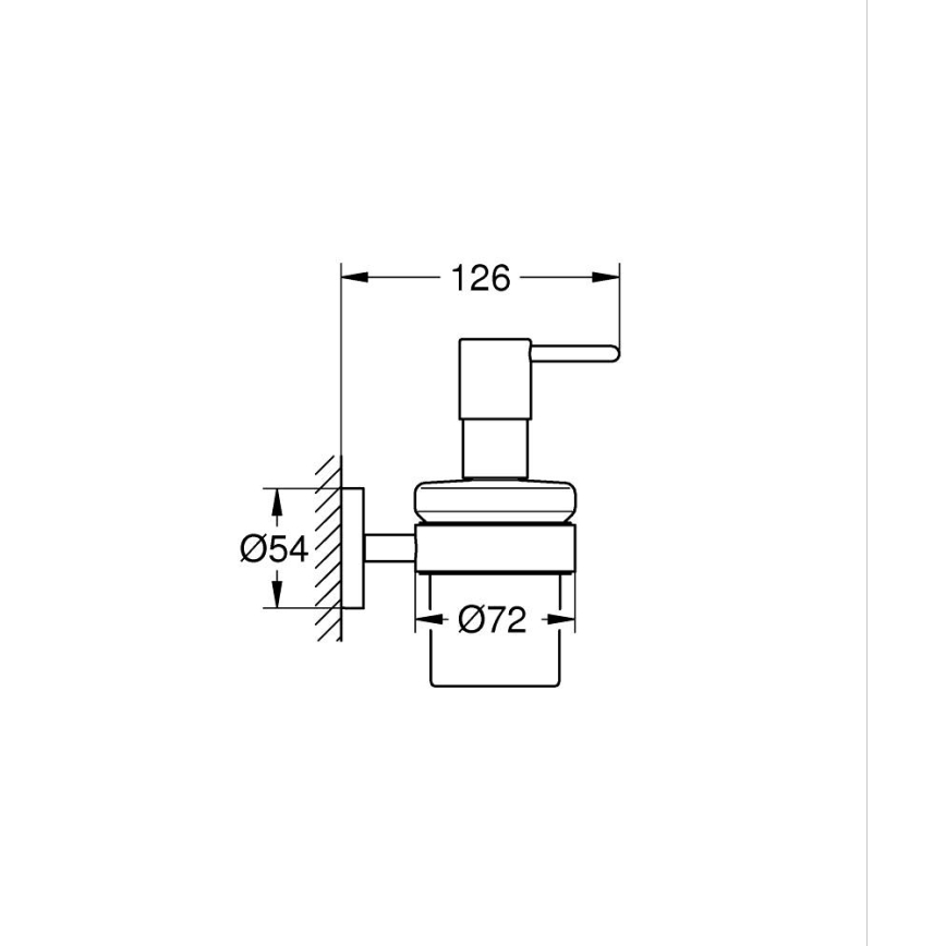 GROHE 411952430 - Dávkovač tekutého mýdla START 160 ml lesklý chrom