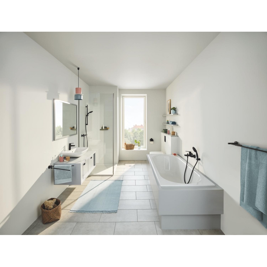 GROHE 412032430 - Dvouramenný držák na ručníky START 654 mm černá