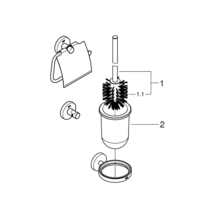 GROHE 412042430 - Sada doplňků START černá