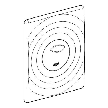 GROHE 42302SH0 - Splachovací tlačítko SURF 156 × 197 mm bílá