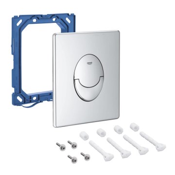 GROHE 42304000 - Splachovací tlačítko SKATE AIR 156 × 197 mm lesklý chrom