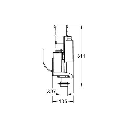 GROHE 42320000 - Vypouštěcí ventil AV1 lesklý chrom