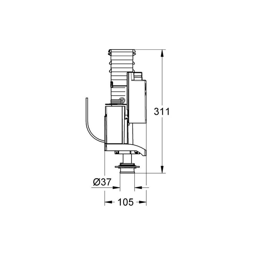 GROHE 42320000 - Vypouštěcí ventil AV1 lesklý chrom