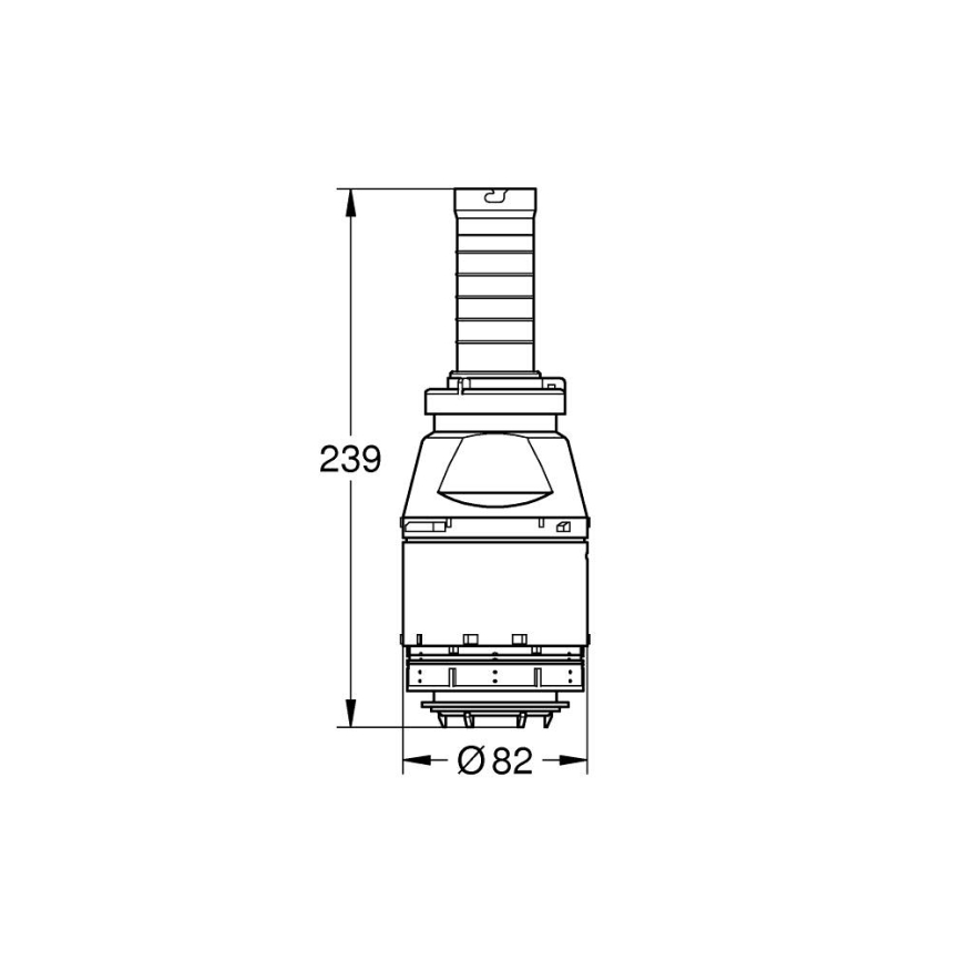 GROHE 42690000 - Servo vypouštěcí ventil bez ventil. sedla bez prodloužení